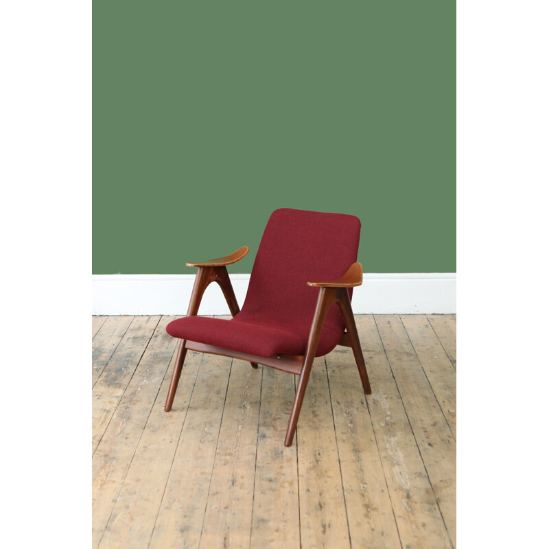 Vintage "Burgundy" armchair by Louis van Teeffelen - 1960s