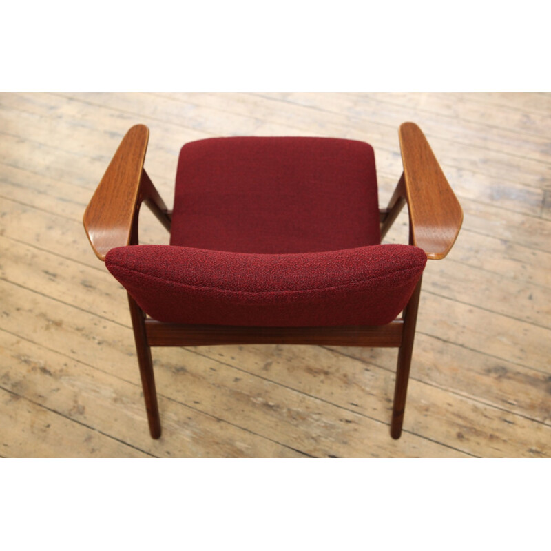 Vintage "Burgundy" armchair by Louis van Teeffelen - 1960s