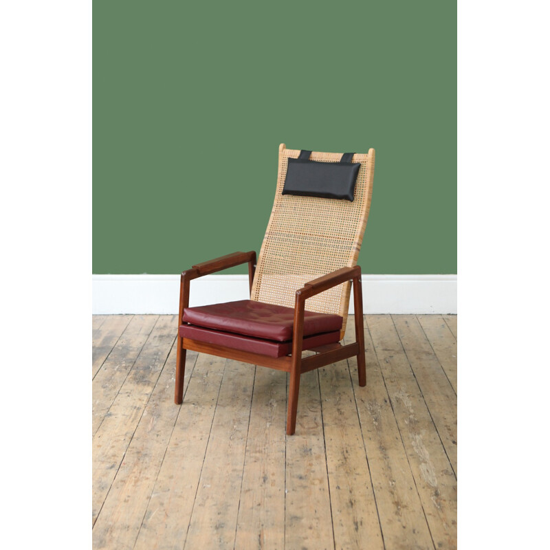 Vintage high back Dutch armchair by P.J. Muntendam for Gebroeders Jonkers - 1960s