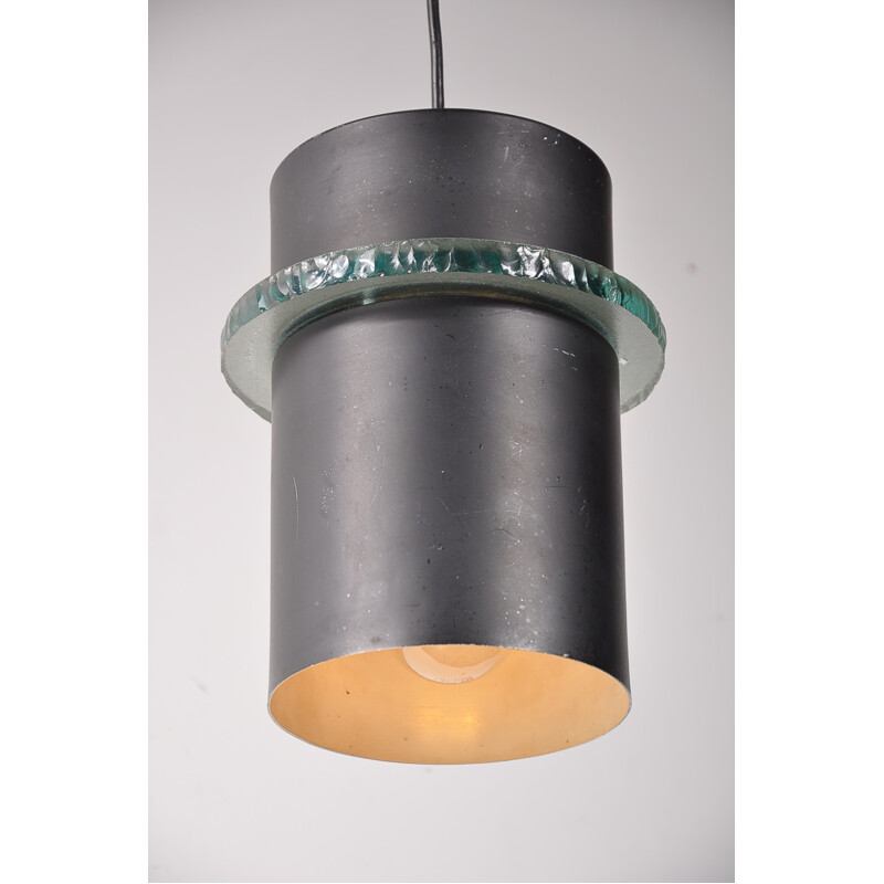 Vintage metalen ophanging voor Hiemstra Evolux, Nederland 1960