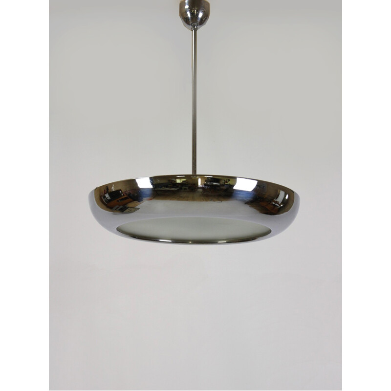 Vintage UFO pendant lamp by Josef Hurka for Napako - 1930s