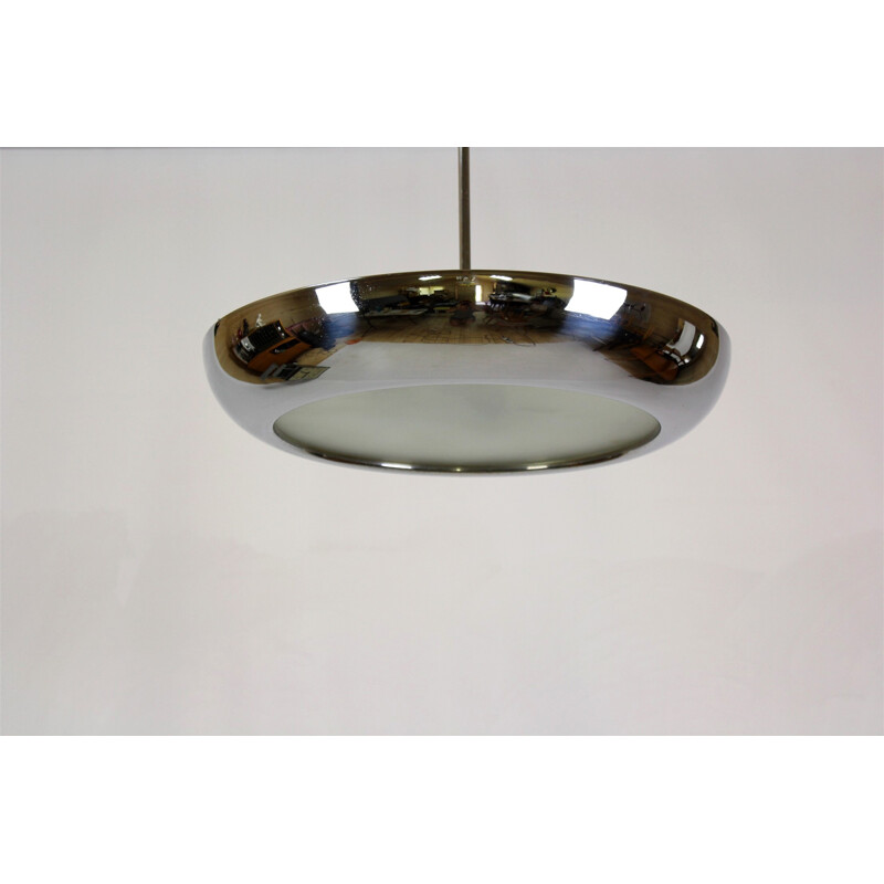 Vintage UFO pendant lamp by Josef Hurka for Napako - 1930s