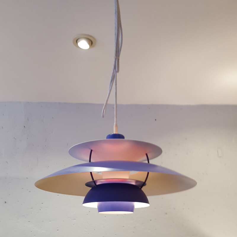 Danish hanging lamp in aluminum, Poul HENNINGSEN  - 1950s