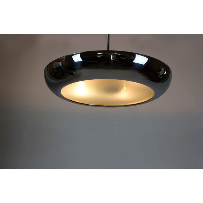 Vintage UFO pendant lamp by Josef Hurka for Napako - 1930s