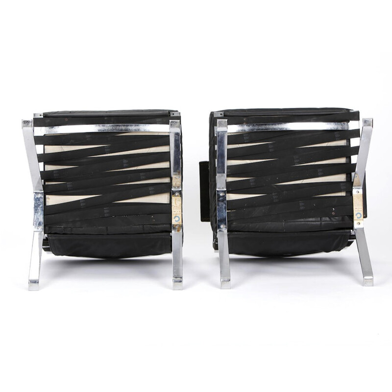 Set of Two Girsberger Eurochairs Model 1600 by Hans Eichenberger - 1960s