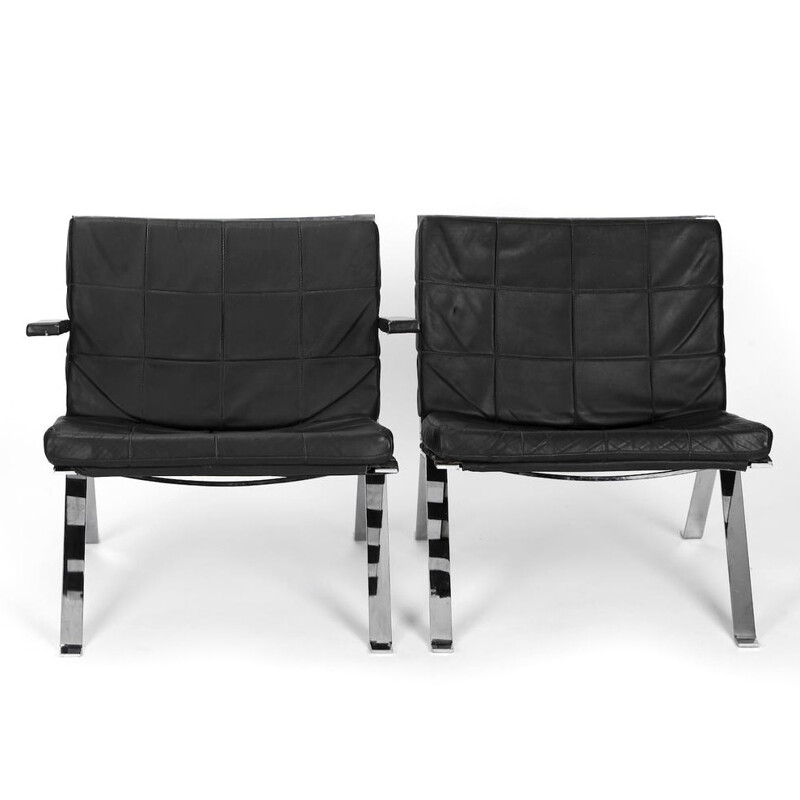 Set of Two Girsberger Eurochairs Model 1600 by Hans Eichenberger - 1960s