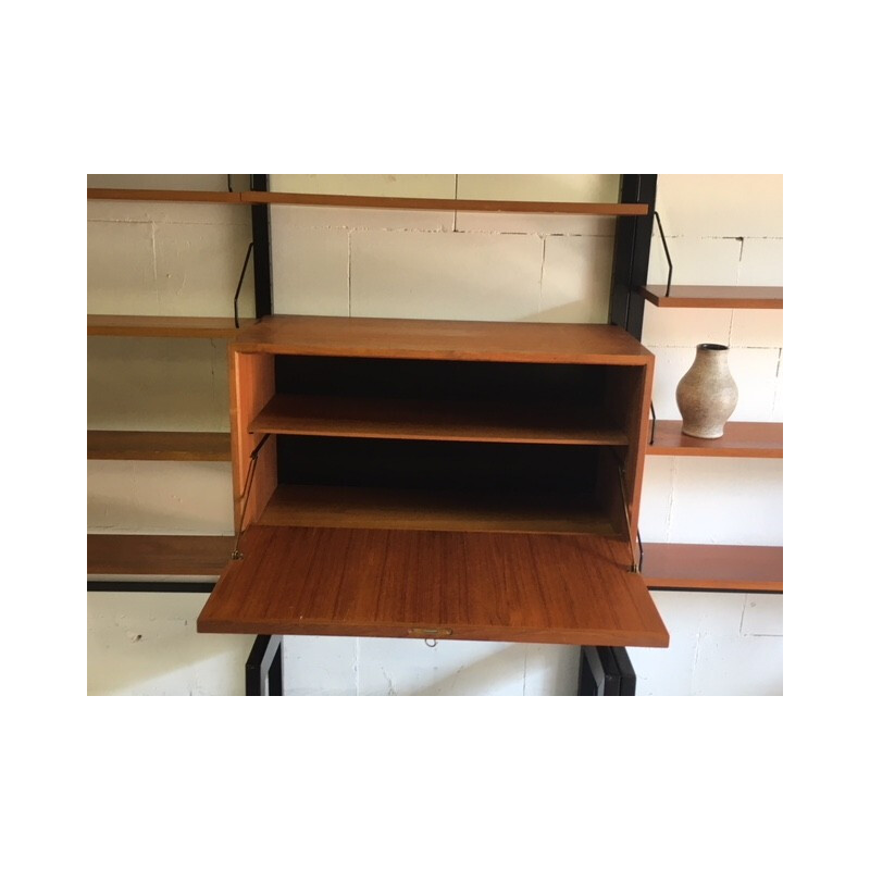 Vintage Free Standing Royal System Teak Wall Unit by Poul Cadovius - 1960s