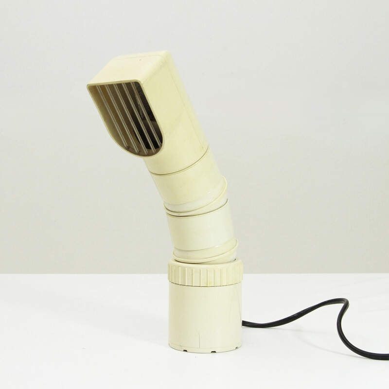 Vintage white table lamp "4025" by Olaf Von Bohr for Kartell - 1970s