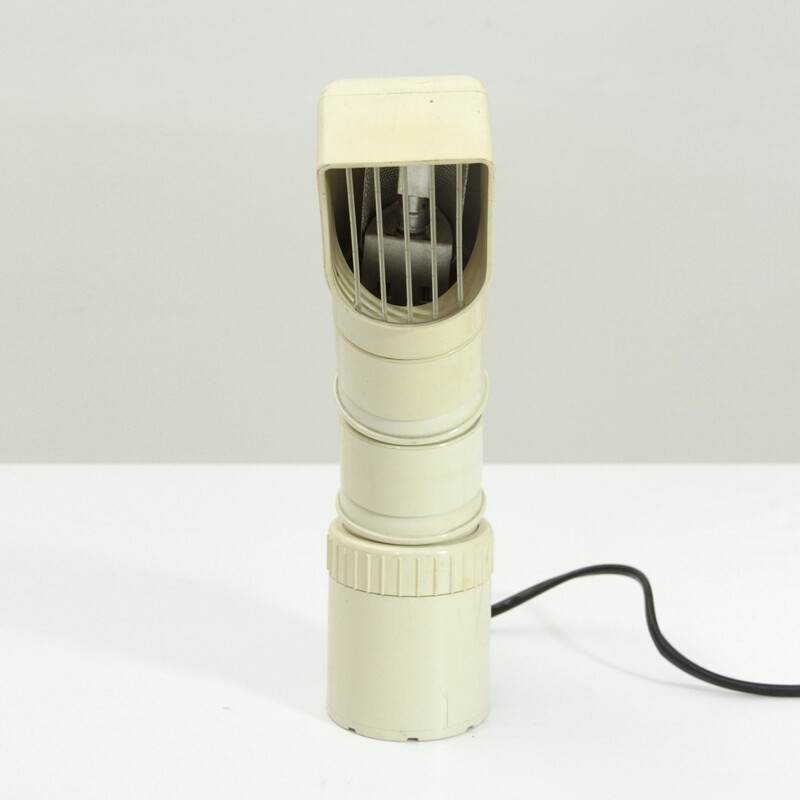 Vintage white table lamp "4025" by Olaf Von Bohr for Kartell - 1970s