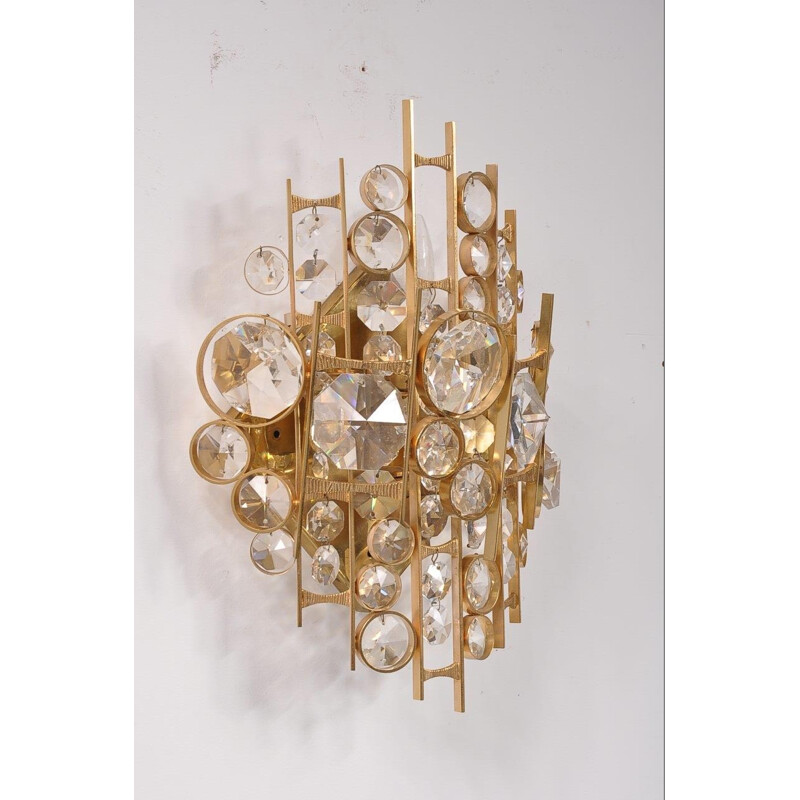 Vintage sculptural wall lampin brass - 1960s