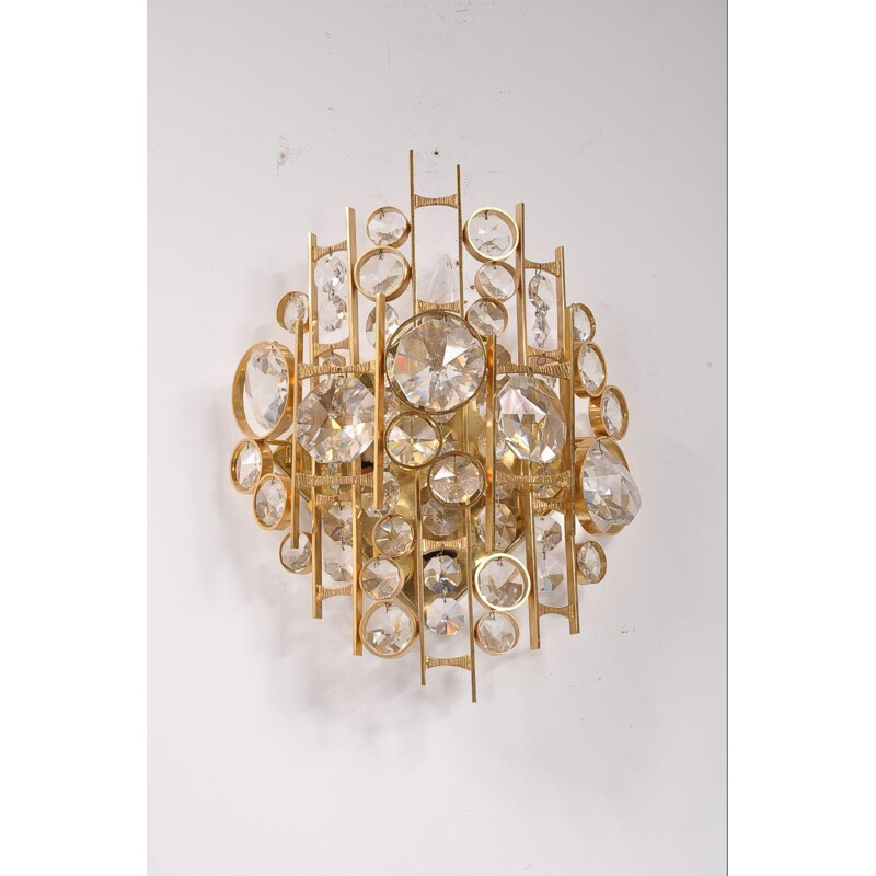 Vintage sculptural wall lampin brass - 1960s