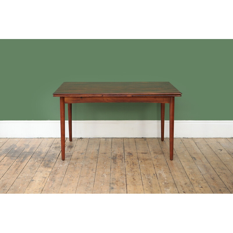 Vintage extendable rosewood dining table - 1960s