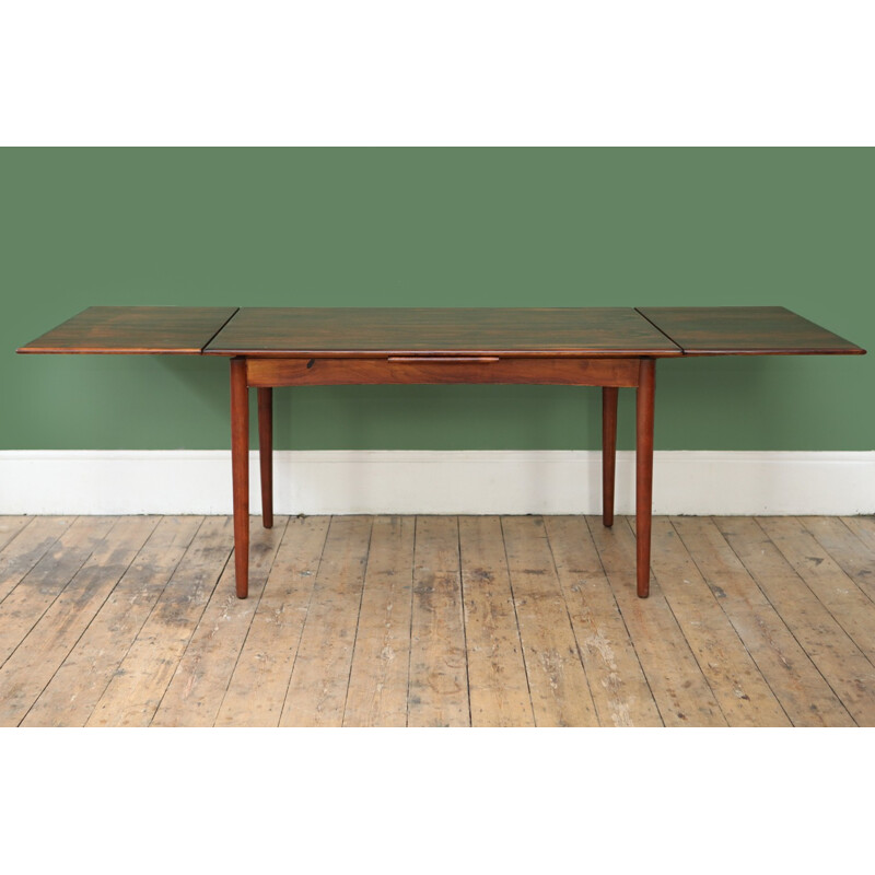 Vintage extendable rosewood dining table - 1960s