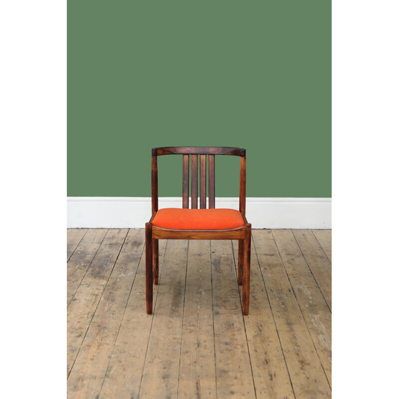 Suite de 4 chaises à repas vintage en palissandre - 1960