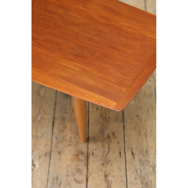 Table basse vintage en teck et chêne par Bovenkamp - 1960