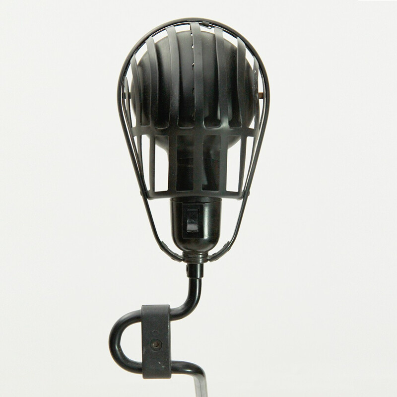 Lampe vintage à pince noire "Igloo" par Tommaso Cimini pour Lumina - 1980