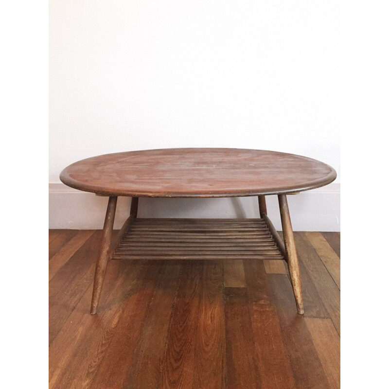 Table basse vintage "Ercol" scandinave - 1960