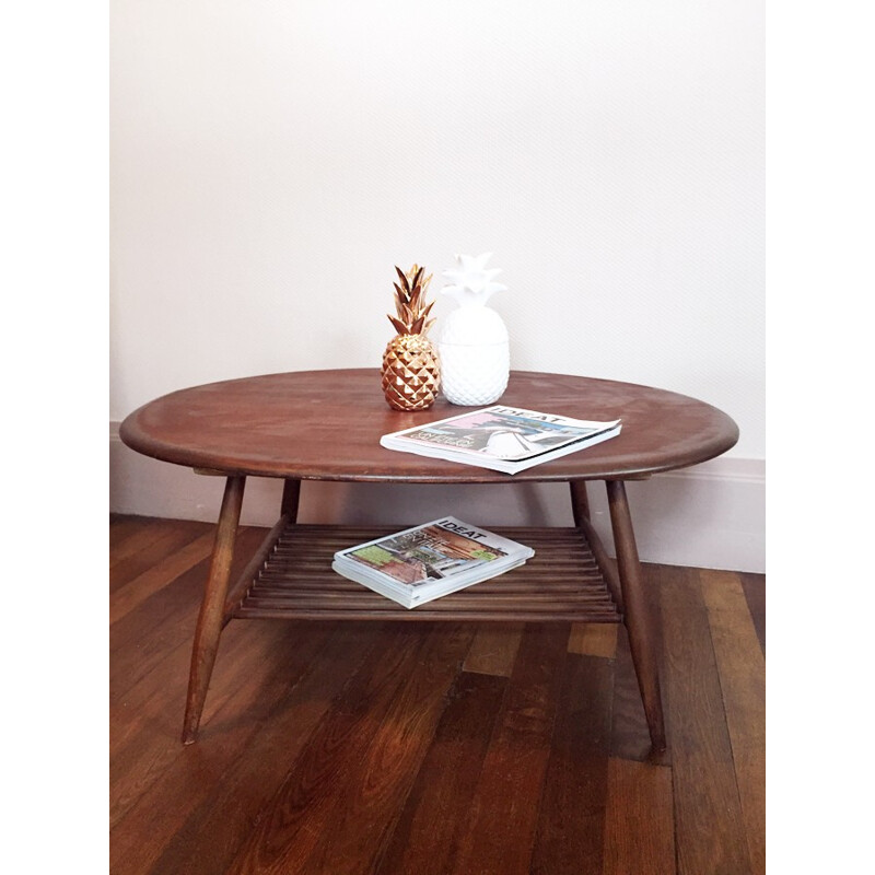 Vintage scandinavian "Ercol" coffee table - 1960s