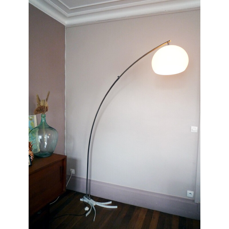 Vintage Italian Arc Floor Lamp - 1970s