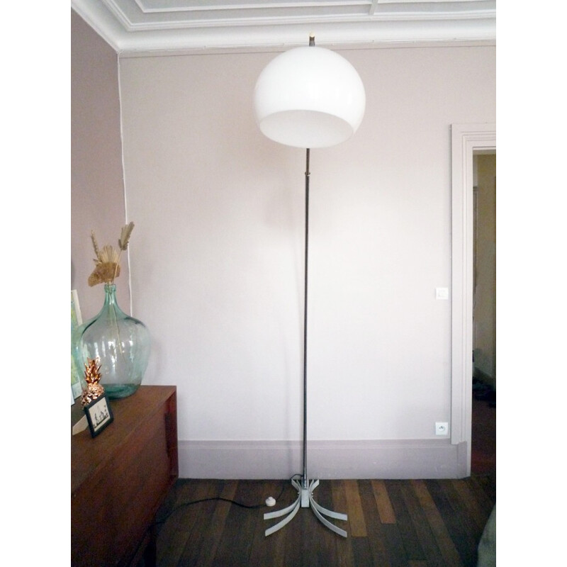 Vintage Italian Arc Floor Lamp - 1970s