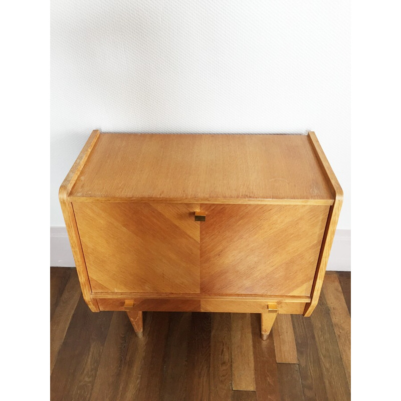 Vintage french lowboard in teak - 1950s