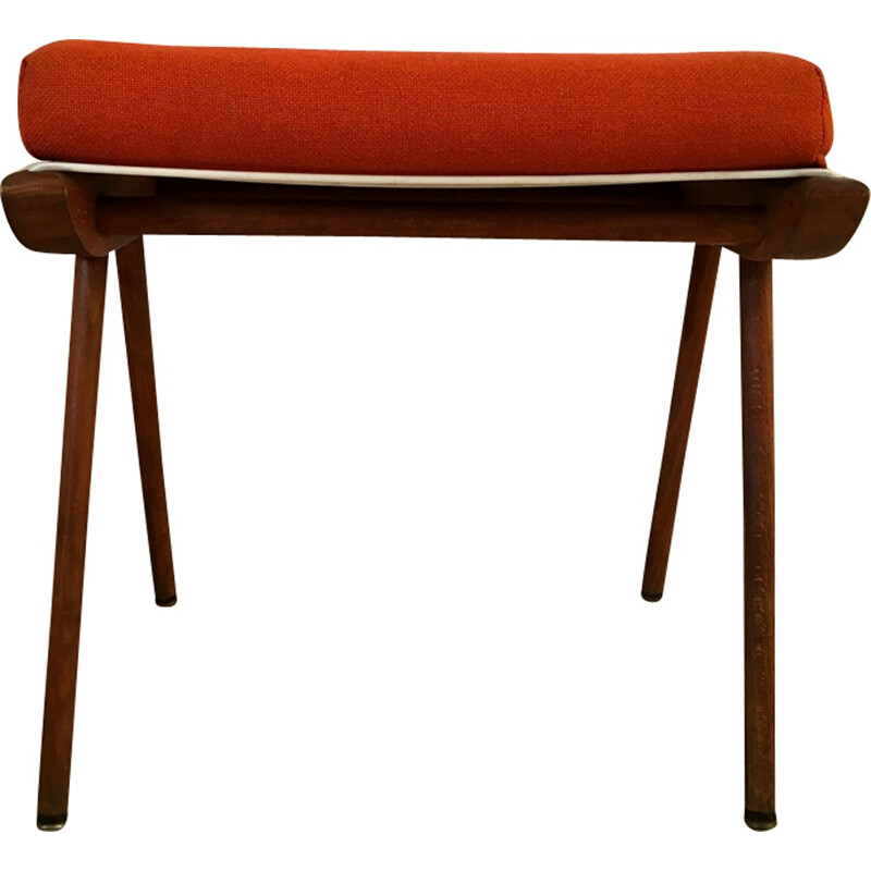 Red Stool/ Sofa end by Georges Tigien - 1960s