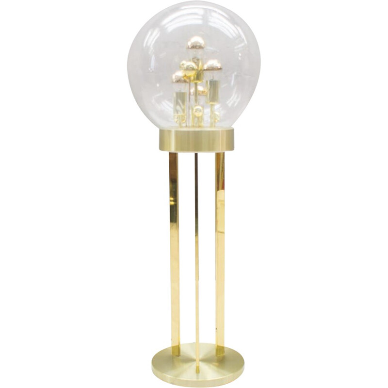 Golden"Sputnik" Floor Lamp by Doria Leuchten - 1970s