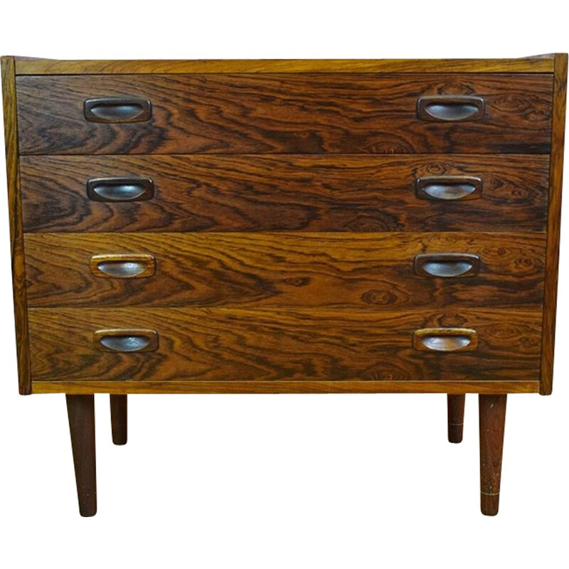 Vintage Danish rosewood chest of 4 drawers - 1960s