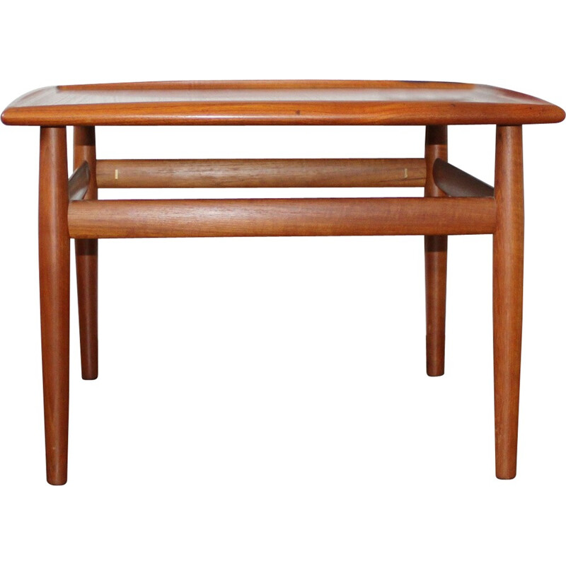 Vintage teak coffee side table by Grete Jalk for Glostrup, Denmark - 1960s