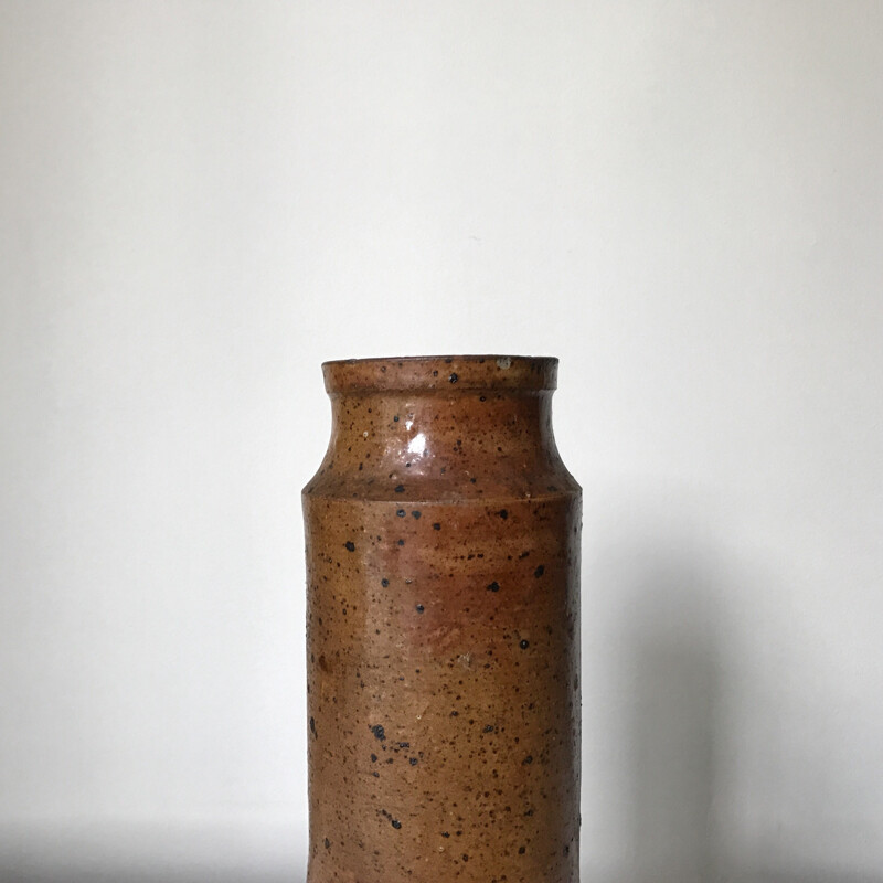 Large brutalist vase by Jacky Coville - 1970s