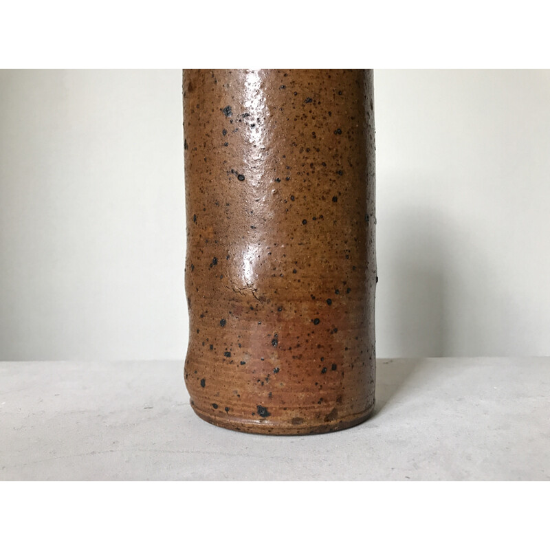 Large brutalist vase by Jacky Coville - 1970s