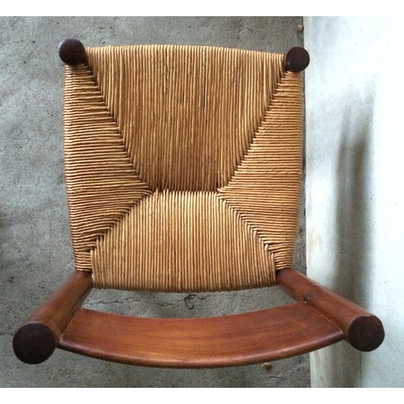 Set of 4 Meribel chairs, Charlotte PERRIAND - 1960s