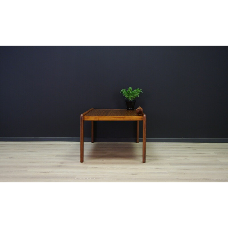 Vintage Danish veneered with teak coffee table - 1960s