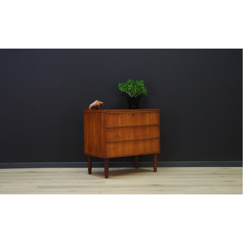 Vintage danish teak chest of drawers - 1960s