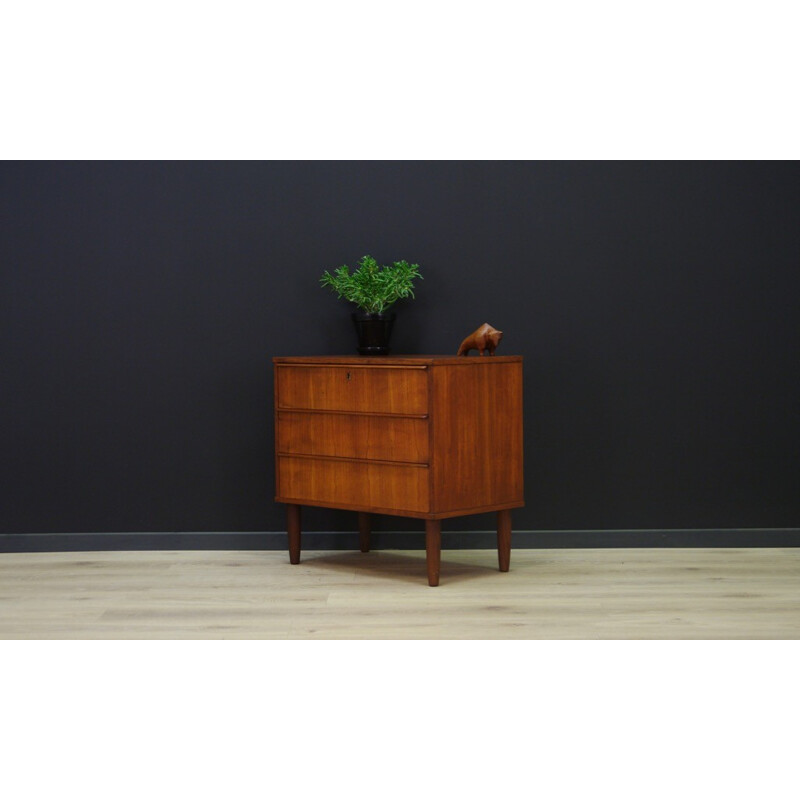 Vintage danish teak chest of drawers - 1960s