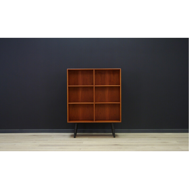 Vintage scandinavian teak bookcase - 1960s