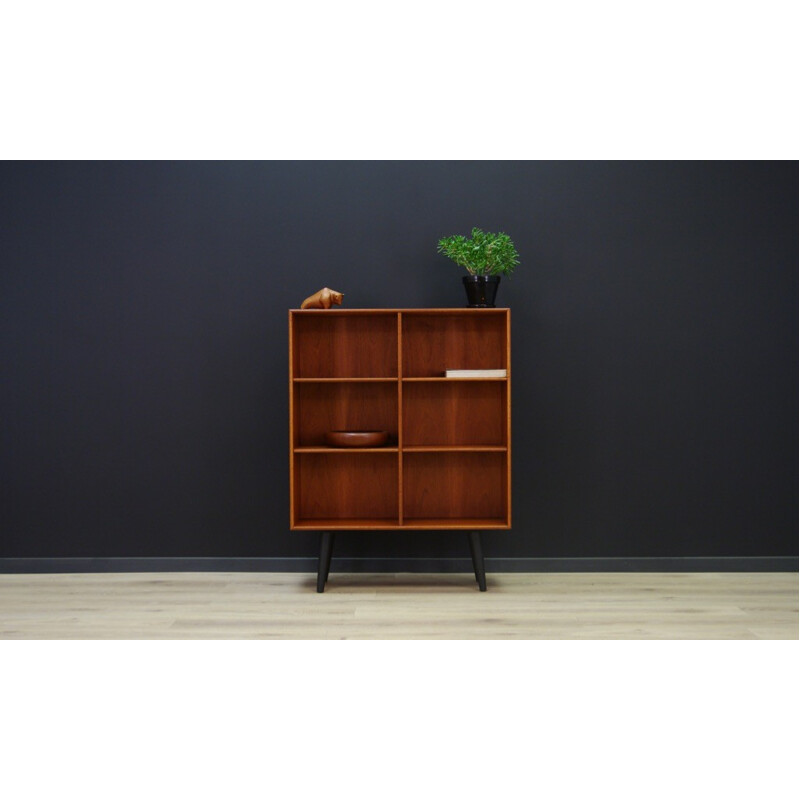 Vintage scandinavian teak bookcase - 1960s