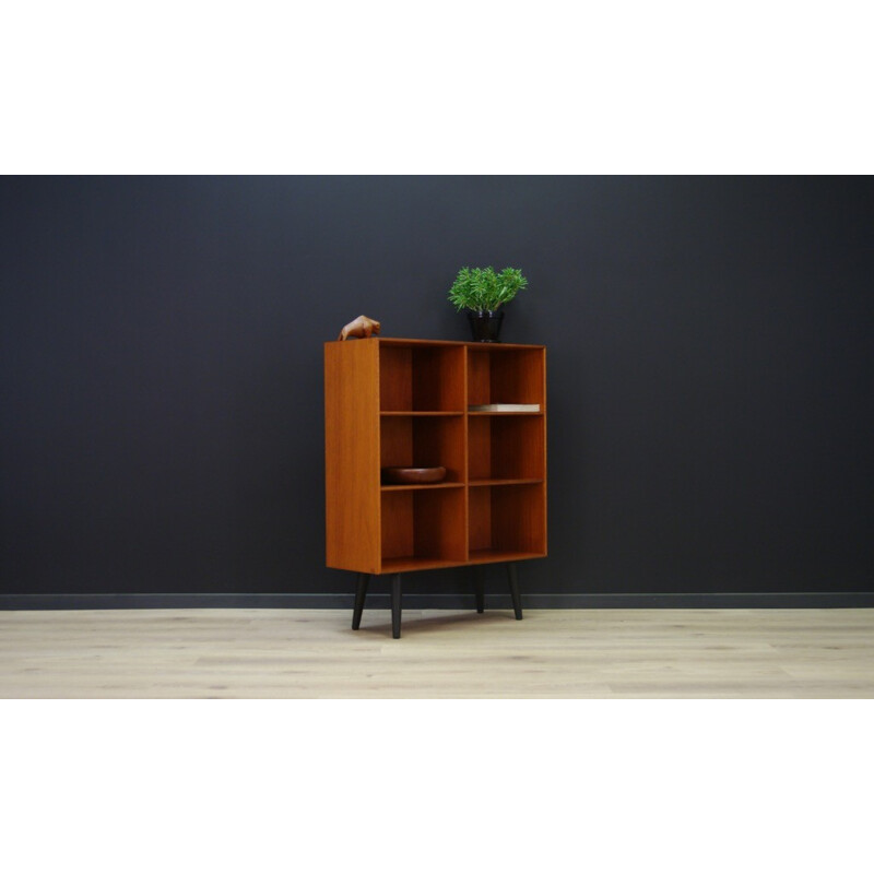 Vintage scandinavian teak bookcase - 1960s