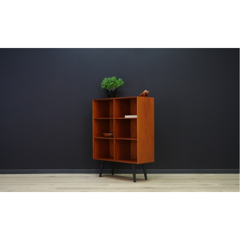 Vintage scandinavian teak bookcase - 1960s