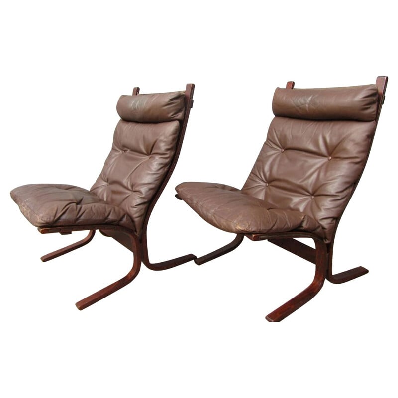 Pair of Siesta lounge chairs, Ingmar RELLING - 1960s