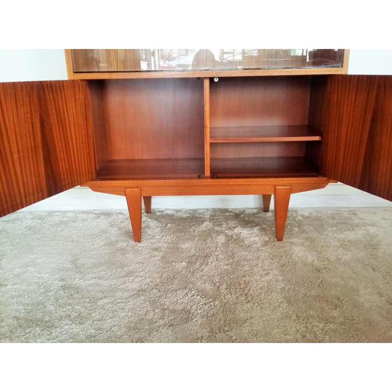 Vintage teak bookcase closet - 1960s