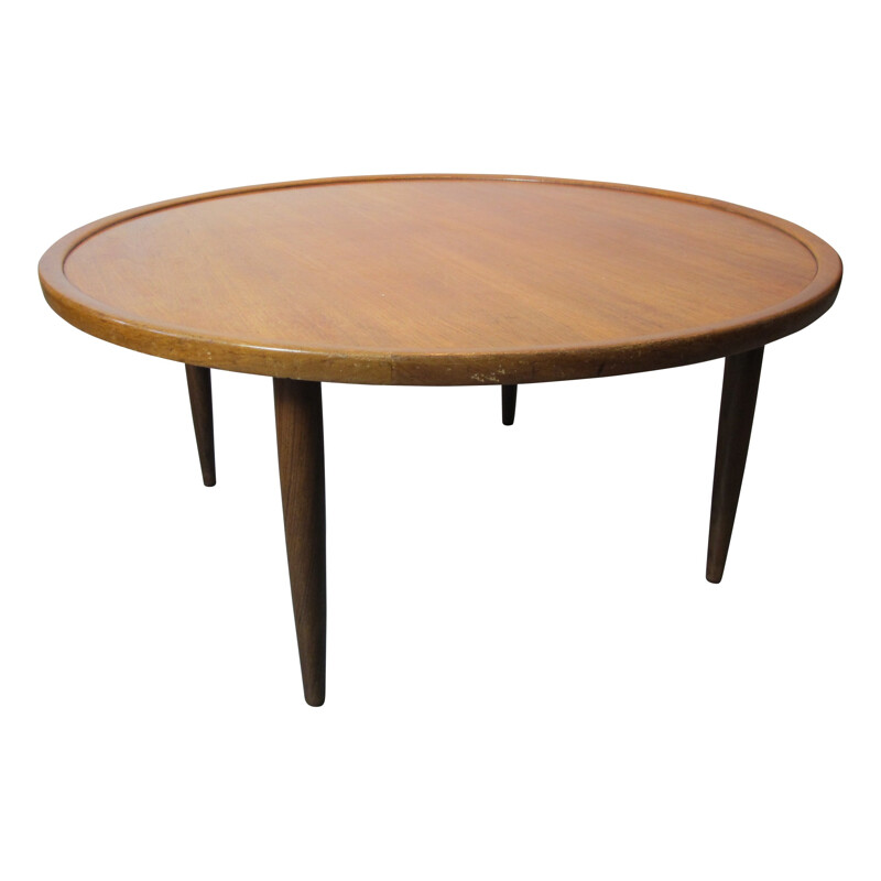 Table basse vintage en bois - 1950