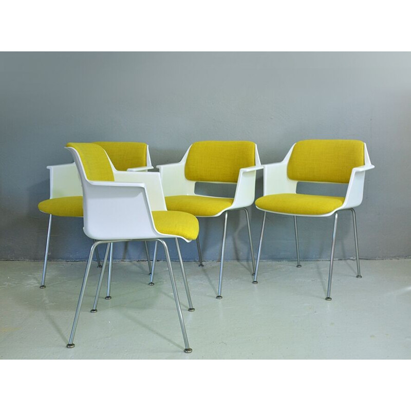 Suite de 4 chaises vintage Gipsen 2225 par André Cordemeijer - 1960