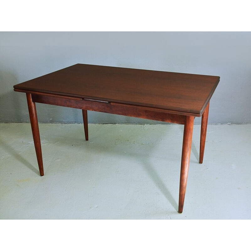 Vintage extendable dining table in rosewood - 1960s