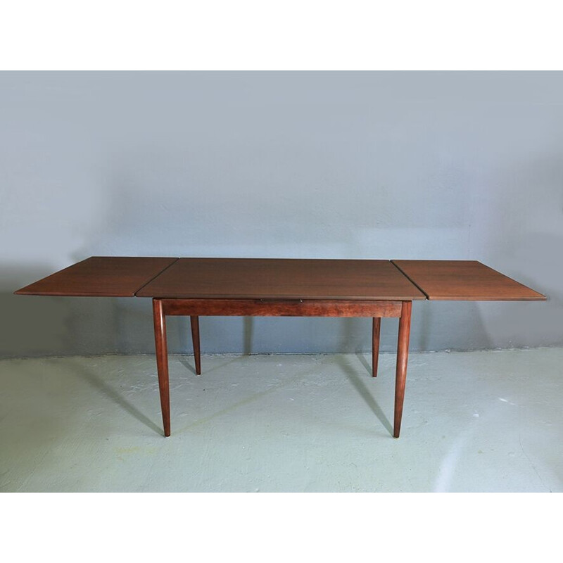 Table à repas extensible vintage en palissandre - 1960