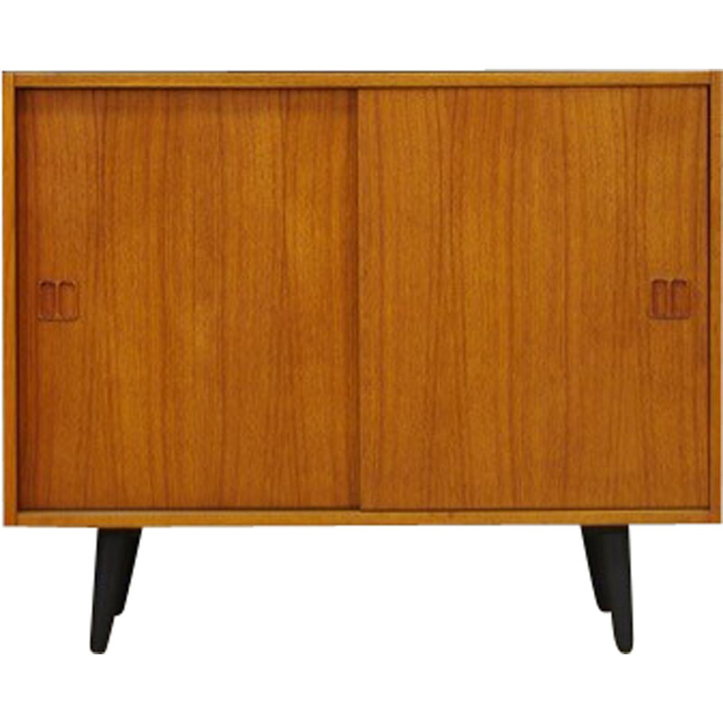 Vintage danish veneered with teak cabinet - 1960s