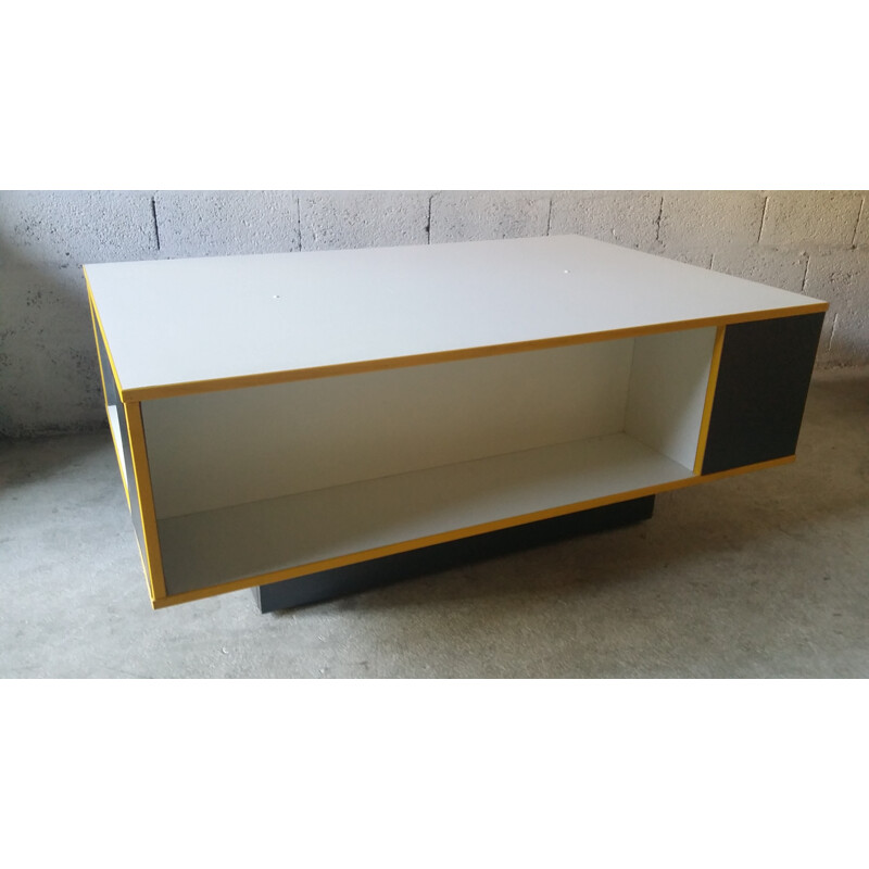 Vintage coffee table with minimalist design, 1980