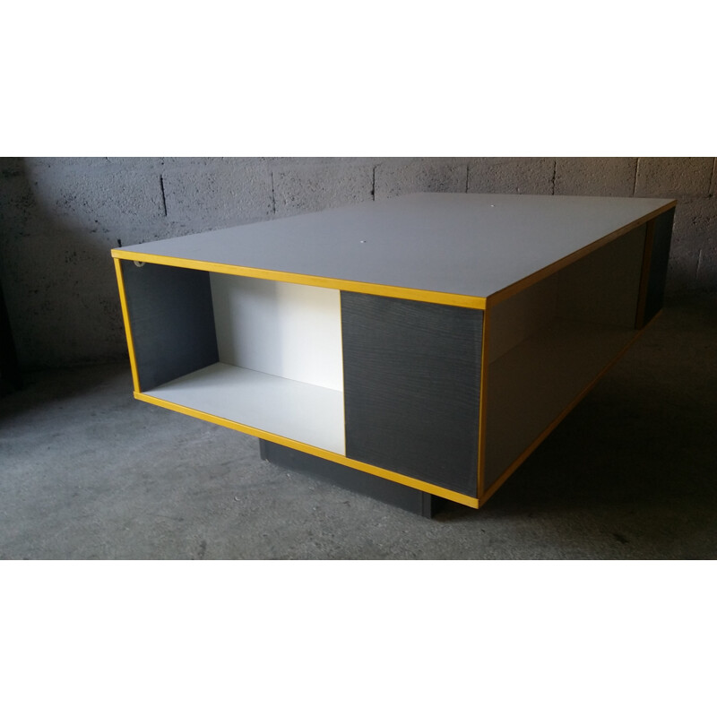 Table basse vintage au design minimaliste, 1980