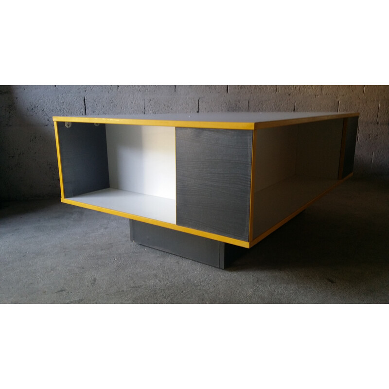 Mesa de centro vintage de diseño minimalista, 1980