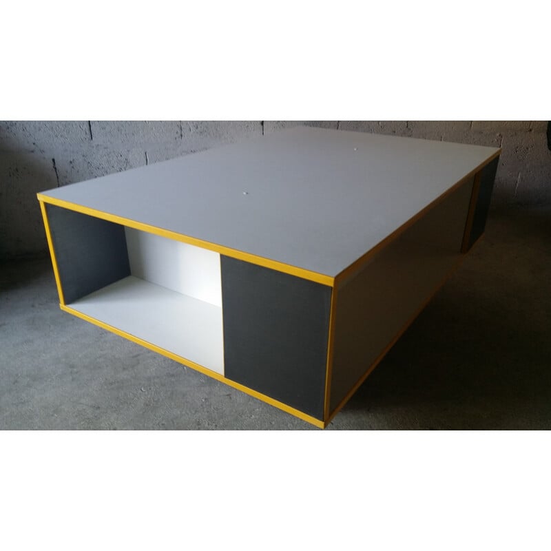 Vintage coffee table with minimalist design, 1980
